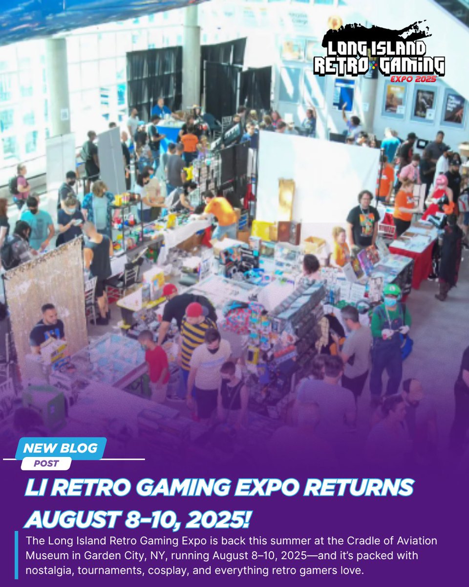 LIGL Media Spotlight: LI Retro Gaming Expo Returns August 8–10, 2025! #longisland #LIRetro #GamingNews 
Read More Here ---> thelongislandgamingleague.com/main/li-retro-…