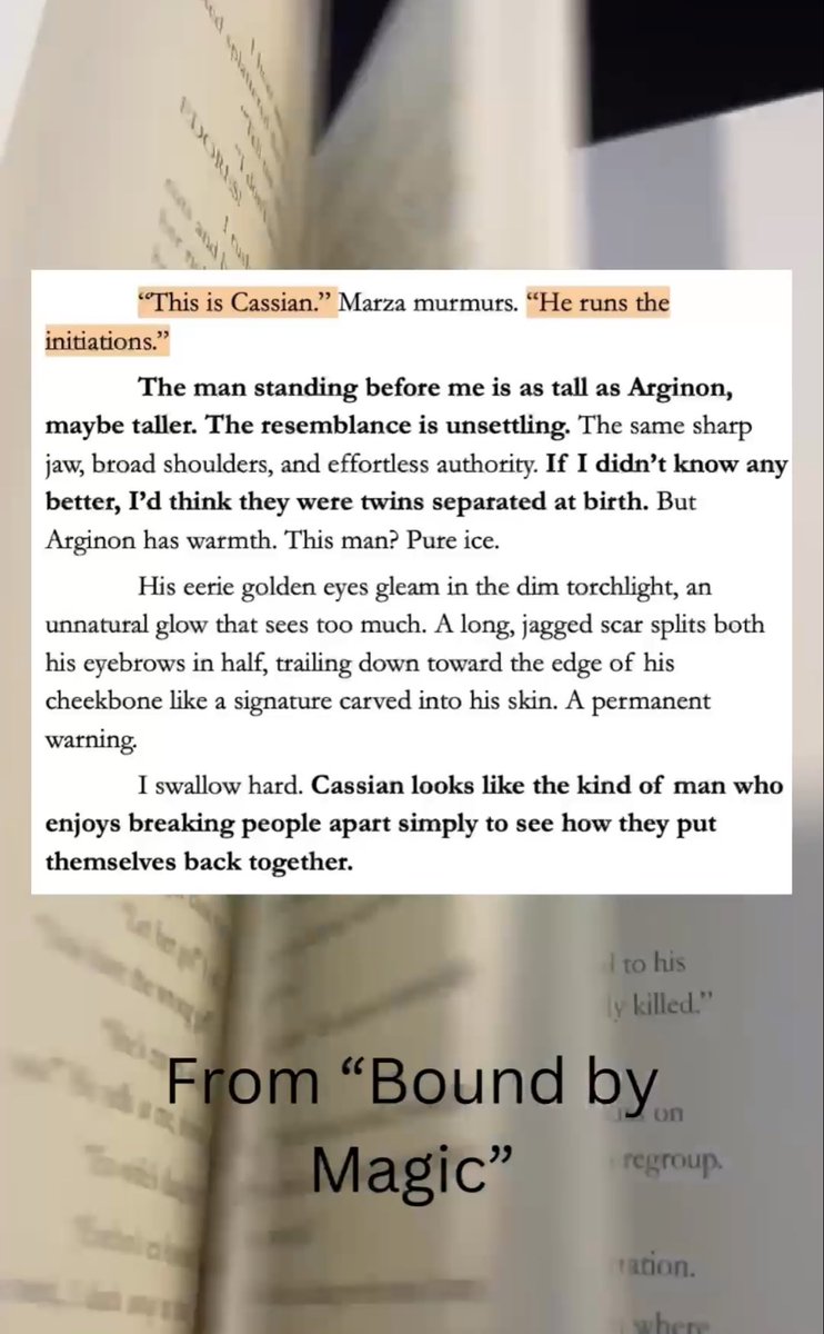 AuthorAdiyaRona's tweet photo. ✨Time to officially meet Cassian 👀 You guys ready for this?✨
"Bound by Magic" out on Amazon + B&N Online🖤
#BoundBy #BoundbyMagic #romantasy #KU #werewolves #fantasypolitics https://t.co/zkCHNpVvWu