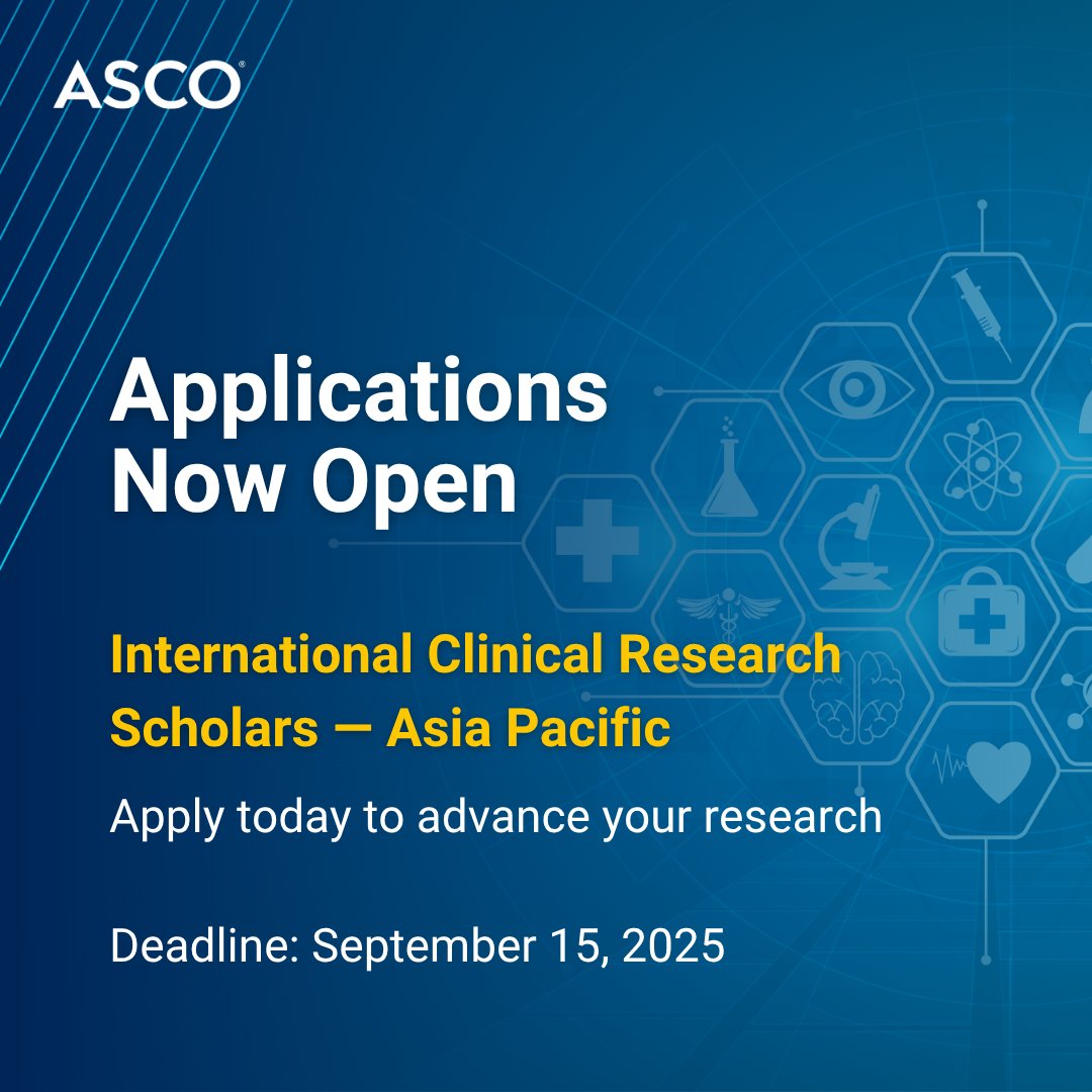 Attention research clinicians in Asia Pacific – Apply for the ICRS program and gain 1-year of hybrid training + mentorship to enhance investigation skills &amp; improve care within your community. 

Deadline: September 15, 2025➡️brnw.ch/21wUJWa
#OncologyResearch