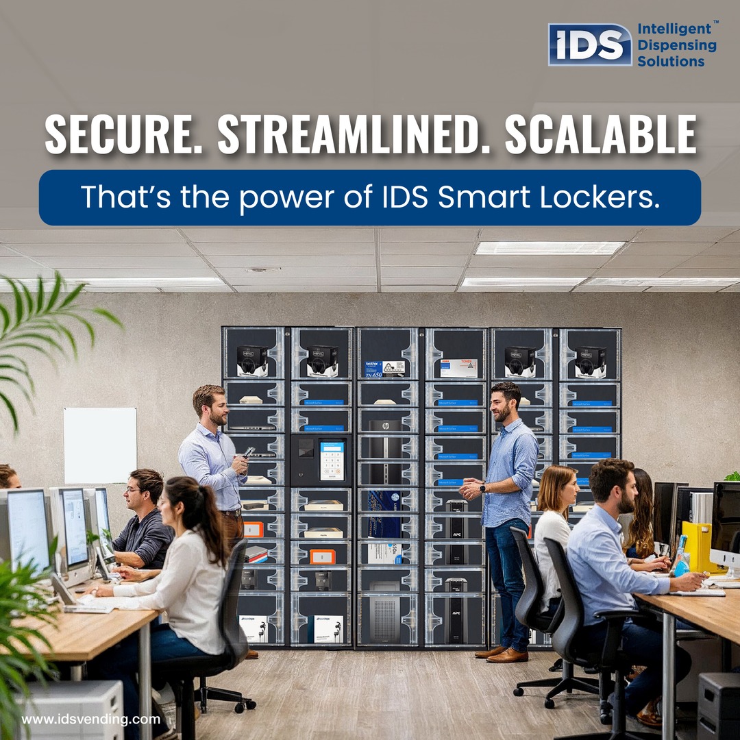 IDSVending's tweet photo. Whether you’re managing IT assets, handling package deliveries, or distributing PPE, Smart Lockers offer real-time tracking, secure access, and 24/7 availability.

Discover what Smart Lockers can do for your team: https://t.co/8VWk0uLPKW
#SmartLockers #ITAssetManagement https://t.co/7FKXd8qkyv