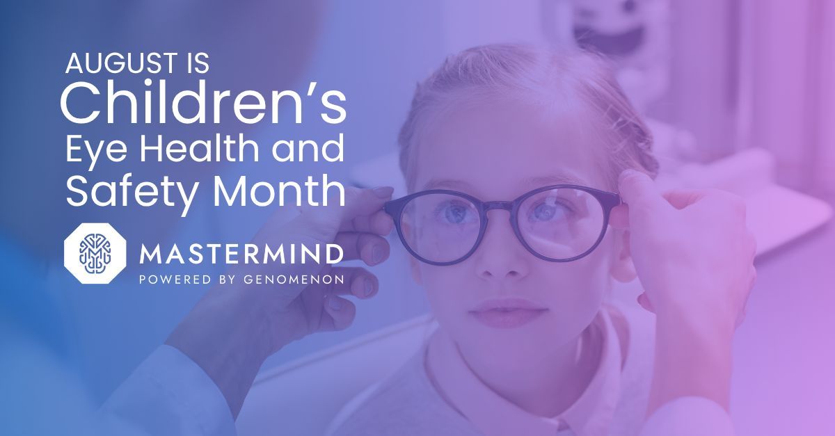 👓 August is Children's Eye Health and Safety Month &amp; through September we’re making EYS and 32 other clinically important genes freely available in #MastermindGIP! 🧬 Start searching today: mastermind.genomenon.com/users/sign_up/…