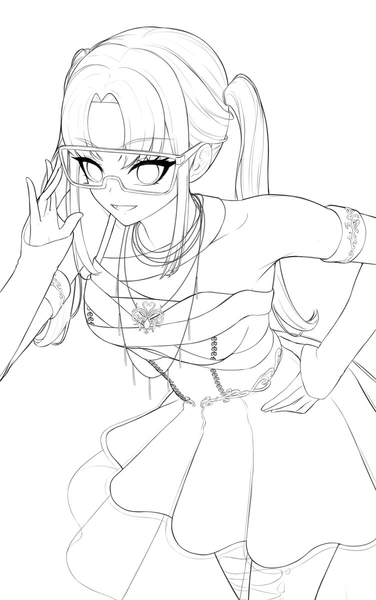 선화 어려워요우
나머지 장식은 채색으로 떼워야지

#아이네 #이세돌