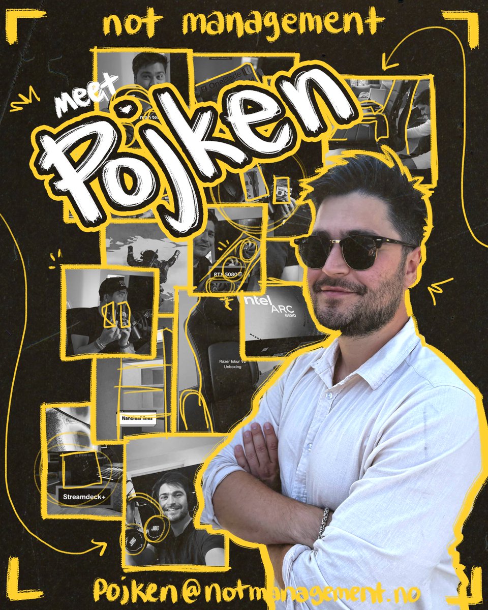 NOT Management (@notmngmt) on Twitter photo Hiii everyone, it's time to introduce you to NOT Management talent (and possibly Swedens most versatile creator), <a href="/pojken69/">Erik Nilsson</a>! ๐คโจ
Pojken is one of those creators who just does it ALL! From WoW raids, to tech reviews, to grilling family dinners, to FORNITE tournaments, to Hiii everyone, it's time to introduce you to NOT Management talent (and possibly Swedens most versatile creator), <a href="/pojken69/">Erik Nilsson</a>! ๐คโจ
Pojken is one of those creators who just does it ALL! From WoW raids, to tech reviews, to grilling family dinners, to FORNITE tournaments, to