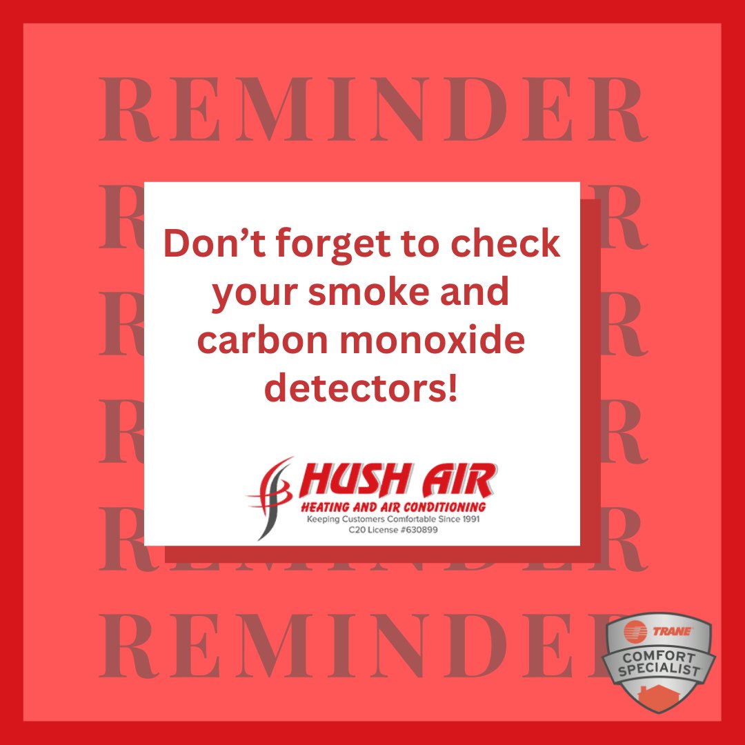hush_air's tweet image. 🚨 PSA! 🚨
Don’t forget to check your smoke and carbon monoxide detectors!

✅ Test the alarms
✅ Replace old batteries
✅ Make sure they’re not expired

#SafetyFirst #SmokeDetectorCheck #CarbonMonoxideSafety #HomeTips #PSA #HushAir