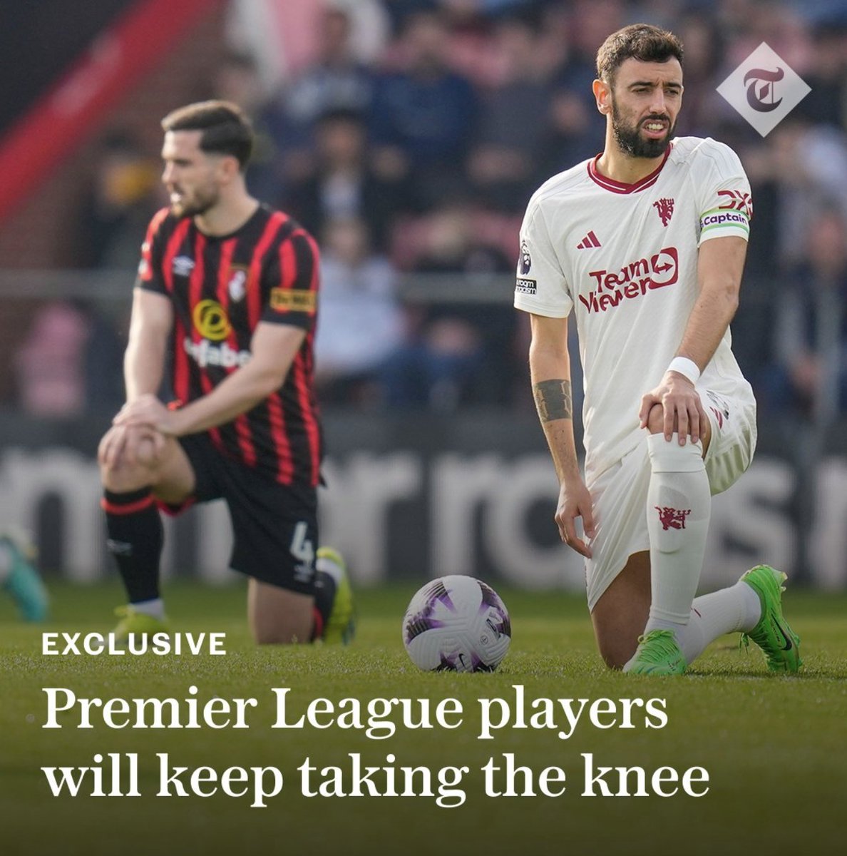 Fans can't be bothered with this boring woke garbage.

Leave it out and just play football.