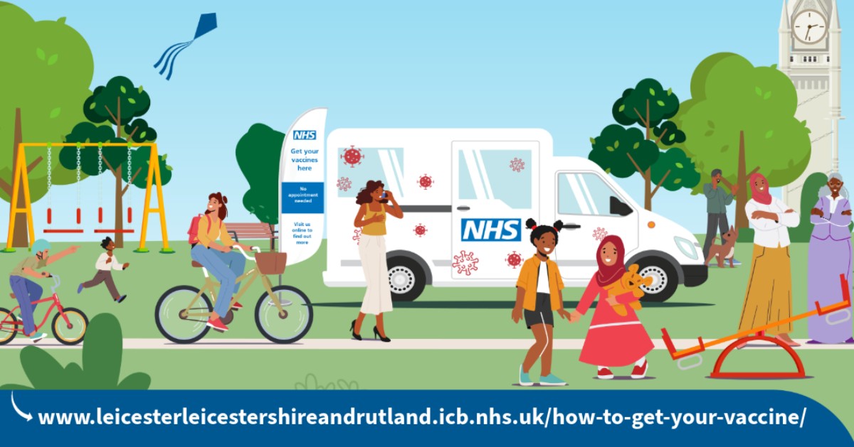 Leicester City Council (@leicester_news) on Twitter photo This summer is the perfect time to make sure you and your family are up to date with #WhoopingCough, #RSV or #MMR vaccines. 
During the school holidays the local NHS has walk-in clinics at several Leicester city parks for anyone who has missed out. 
…erleicestershireandrutland.icb.nhs.uk/how-to-get-you… This summer is the perfect time to make sure you and your family are up to date with #WhoopingCough, #RSV or #MMR vaccines. 
During the school holidays the local NHS has walk-in clinics at several Leicester city parks for anyone who has missed out. 
…erleicestershireandrutland.icb.nhs.uk/how-to-get-you…