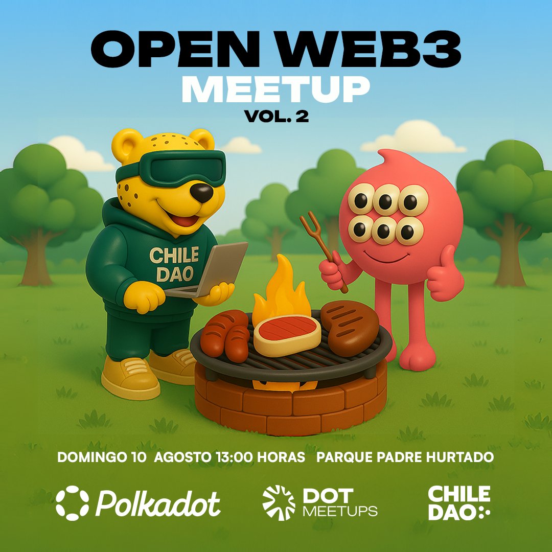 ChileDAO (@chiledao_) on Twitter photo 🔥 Con <a href="/polkadotamerica/">Polkadot Americas</a> y <a href="/DOTmeetups/">Polkadot Meetups</a> l@s invitamos este soleado domingo, a compartir un asado en el Parque para hablar de próximos proyectos de ChileDAO y tejer nuevas redes Web3 de donde surjan más planes e iniciativas 🇨🇱 Confirma tu asistencia en el link de nuestro perfil 🌶 🔥 Con <a href="/polkadotamerica/">Polkadot Americas</a> y <a href="/DOTmeetups/">Polkadot Meetups</a> l@s invitamos este soleado domingo, a compartir un asado en el Parque para hablar de próximos proyectos de ChileDAO y tejer nuevas redes Web3 de donde surjan más planes e iniciativas 🇨🇱 Confirma tu asistencia en el link de nuestro perfil 🌶