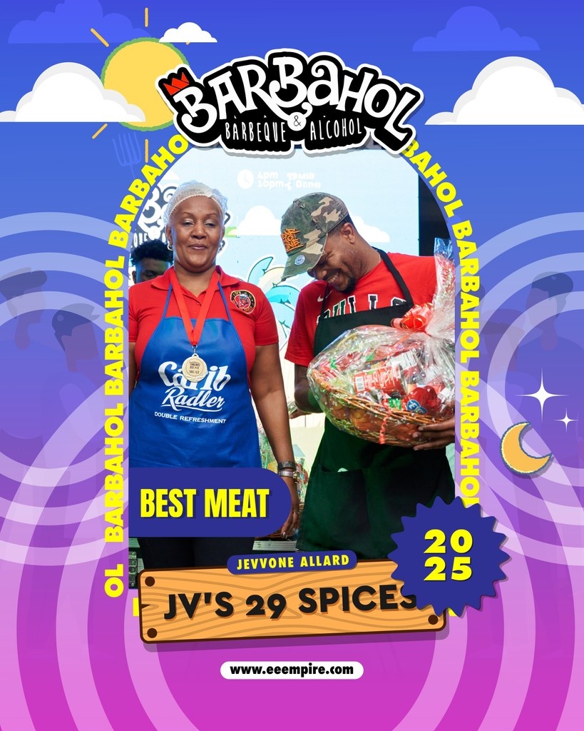 EEEmpire's tweet image. 🥈 JEVVONE ALLARD – JV’s SPICES (2nd Place Tie)
Spice? Precision? Passion? JV’s Spices brought all of it to the table 🌶️🔥
With sides in a cone and unforgettable taste, Jevvone Allard ties for 2nd Place in true Barbahol fashion!