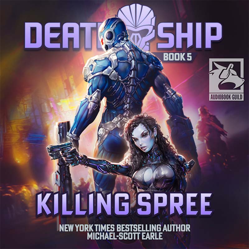 audiobookguild's tweet photo. Death Ship 5: Killing Spree by Michael-Scott Earle 
https://t.co/G7313NMZ7d

Jay is still deliberating about whether making Marga a crewmember is the best or worst idea Seymour has ever had, but now is simply not the time to worry about it.

After discovering an upgrades panel accessible only through the Heart of Solrael, gathering more of the elusive artifacts has become top priority. Especially now that it seems the Dominion has a similar interest in the artifacts.

Unfortunately, the next one is tucked so deep into enemy territory that Jay and his crew may as well be flying straight into Satan’s asscrack to get it.

Oorah, dipshits. Let’s do this.

Narration By: Jessica Threet and Mauricio Borrell
Duration: 11 Hours, 149Minutes

#audiobookrelease #audiobook #spaceexploration #fantasyseries #Marines