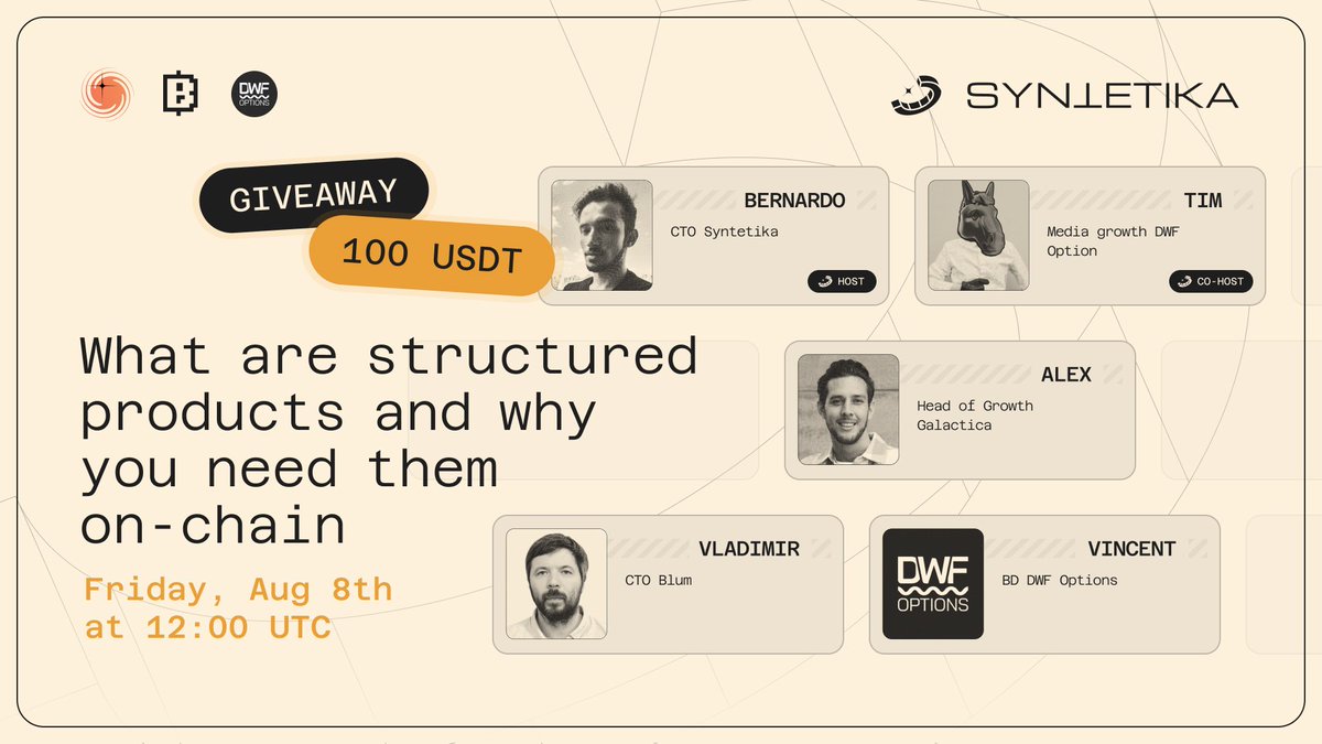 📅🔍 This Friday, we’re diving into the next frontier of DeFi: on-chain structured products. As demand grows for smarter, more customizable yield strategies, structured products are becoming the go-to tool for managing risk and optimizing returns — all while staying fully