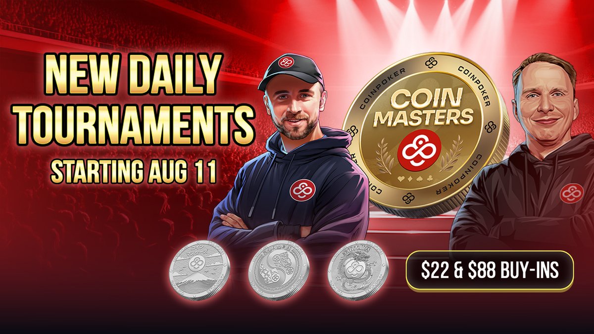 🌏 CoinMasters is expanding — Introducing the Asian Edition

Starting Aug 11, the two new Daily Specials turn CoinMasters!

Scheduled at Asia-Pacific peak hours
💰 $22 and $88 buy-ins
🪙 New Asian-themed coins, same $100K race

Your chances of winning a coin just doubled!

Get