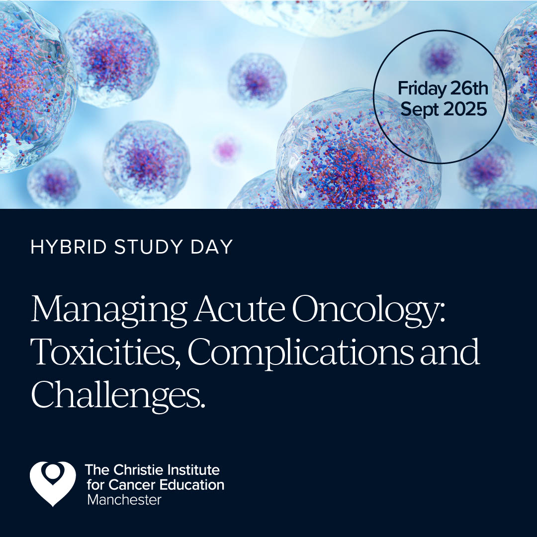 Join us for our Managing Acute Oncology: Toxicities, Complications and Challenges Hybrid Study Day. Exploring the latest strategies for managing toxicities, addressing complications, and navigating the evolving challenges in oncology practice.
 🎫 ow.ly/j3cy50VWqoy