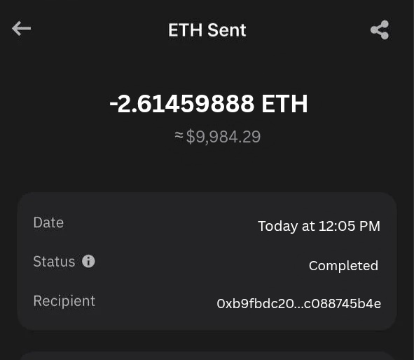 cryptorainy03's tweet photo. ๐จ Another WINNER PAID! ๐จ
Sent rewards to:
0xb9fbdc...5b4e
โ
Txn Hash:
0x5565e7bf2a5f2e4ee3ae3b139cb9523b70f0fb3b2635e0716142698d76209129
Who's next in line? ๐ค๐ฅ
#ETHDrop #Cryptorainy03 #Chainrewards03 #Giveaway https://t.co/tVAGdF66hT