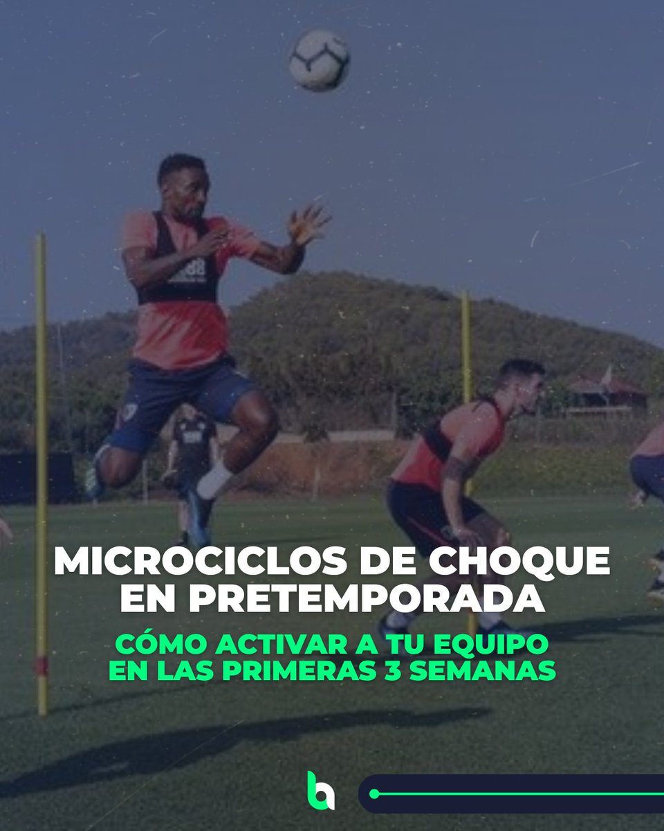 🧠 MICROCICLOS DE CHOQUE en Pretemporada - Cómo activar a tu equipo en las primeras 3 semanas

🧵 ¡Dentro hilo, coach!

#pretemporadadefutbol #futbolbase #bcoach