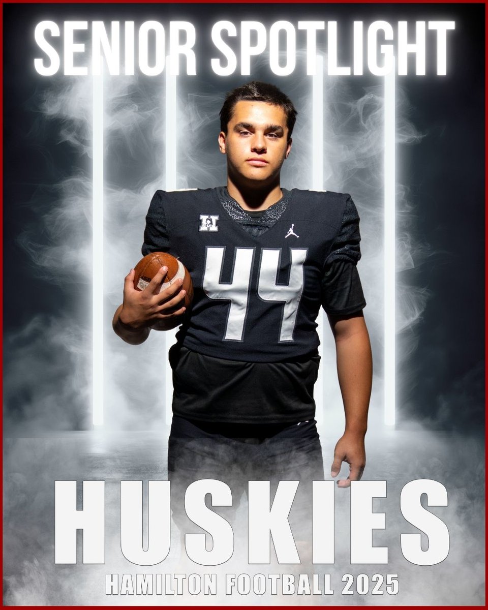 🎉 Senior Spotlight: Robert Candelario 🎉

📍 Favorite Hamilton Football Memory: Pre-game Prayers!
🍔 Favorite Food: Chipotle
🎵 Favorite Song: Jamming (Bob Marley)
🎧 Pre-Game Ritual: Listening to music
🔥 Game He’s Most Looking Forward To: Chandler