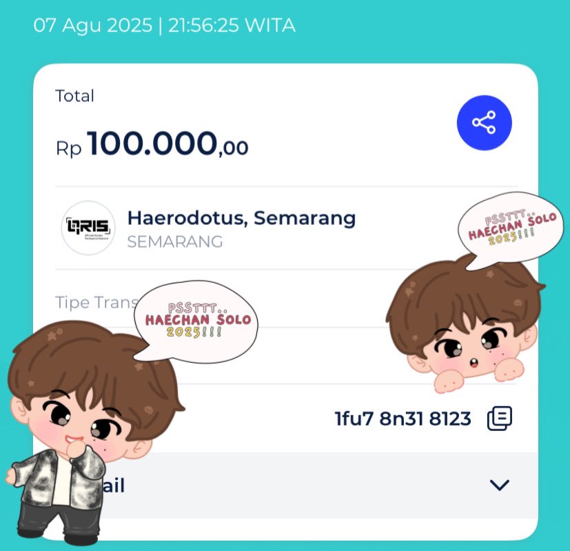 fullseunoia's tweet image. didn’t get 150 reps but sfs are coming up with more than 1 proofs so i see it as target #reached. thank you so much 🌻

150 x Rp 666 = 99,990 ✅
transferred to @haevitteam’s HOLO SAVING!

#HoloSavings let’s join the donation/fund drive if you can for Haechan Solo you guys 💛