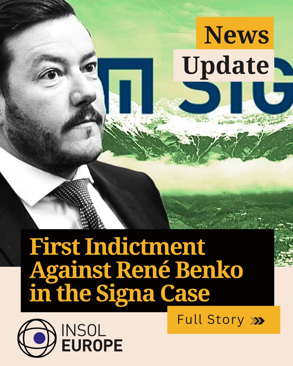 INSOLEurope (@insoleurope) on Twitter photo ๐ผ First Indictment Against Renรฉ Benko in the Signa Case
This is part of a wider โฌ300m investigation into Signa's downfall for various offences, with estimated damages around โฌ300 million.
โก๏ธ loom.ly/FHCe7Go
<a href="/finews/">Fire Island News</a>.ch #INSOLEurope #InsolvencyNews ๐ผ First Indictment Against Renรฉ Benko in the Signa Case
This is part of a wider โฌ300m investigation into Signa's downfall for various offences, with estimated damages around โฌ300 million.
โก๏ธ loom.ly/FHCe7Go
<a href="/finews/">Fire Island News</a>.ch #INSOLEurope #InsolvencyNews