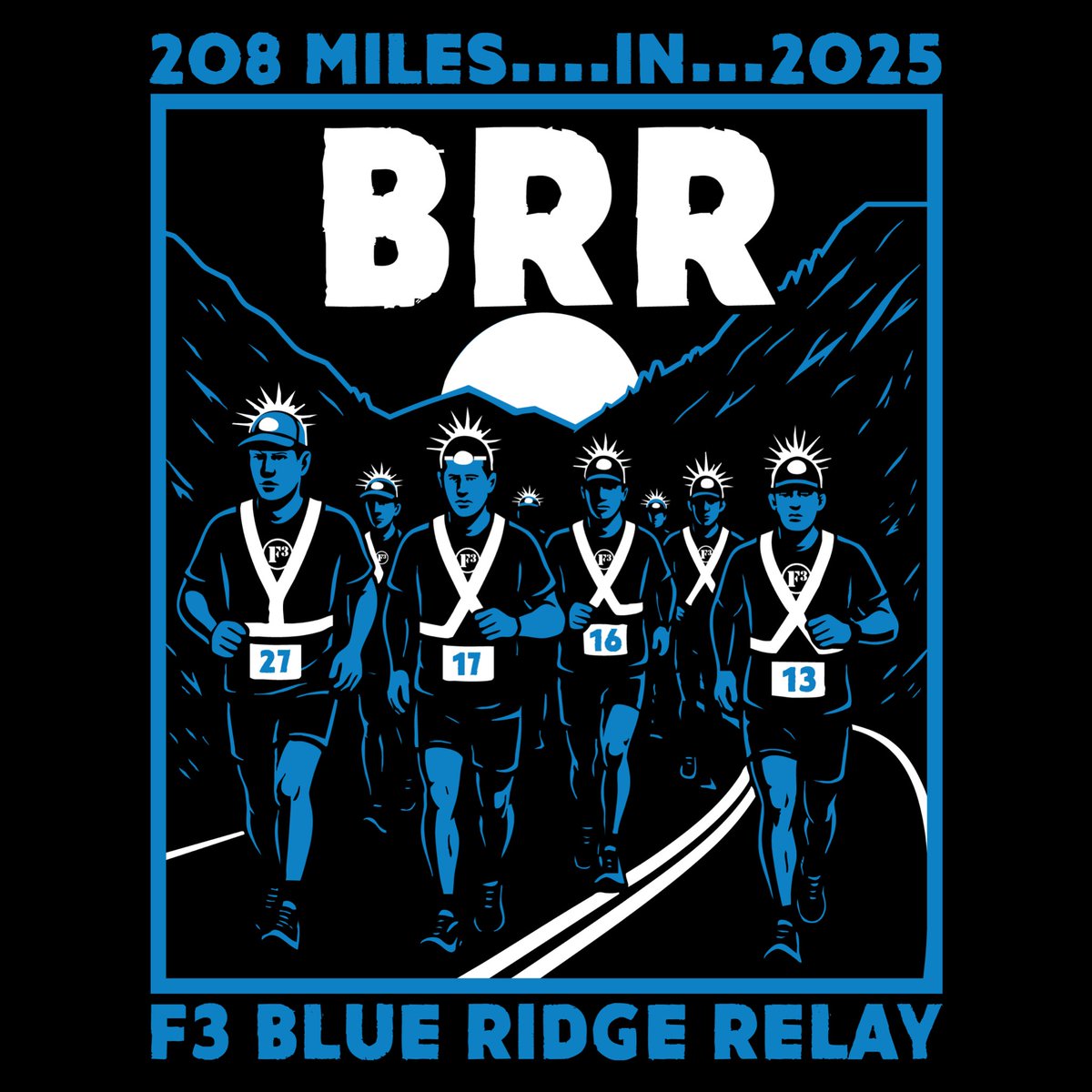 Another #f3logosbysnickers hot off the presses!! Check out <a href="/F3Nation/">F3</a>  BRR 2025 shirts !! Get one at f3gear.com/collections/ac… #logos #mudgear #gearME #F3counts #f3gear #blueridgerelay