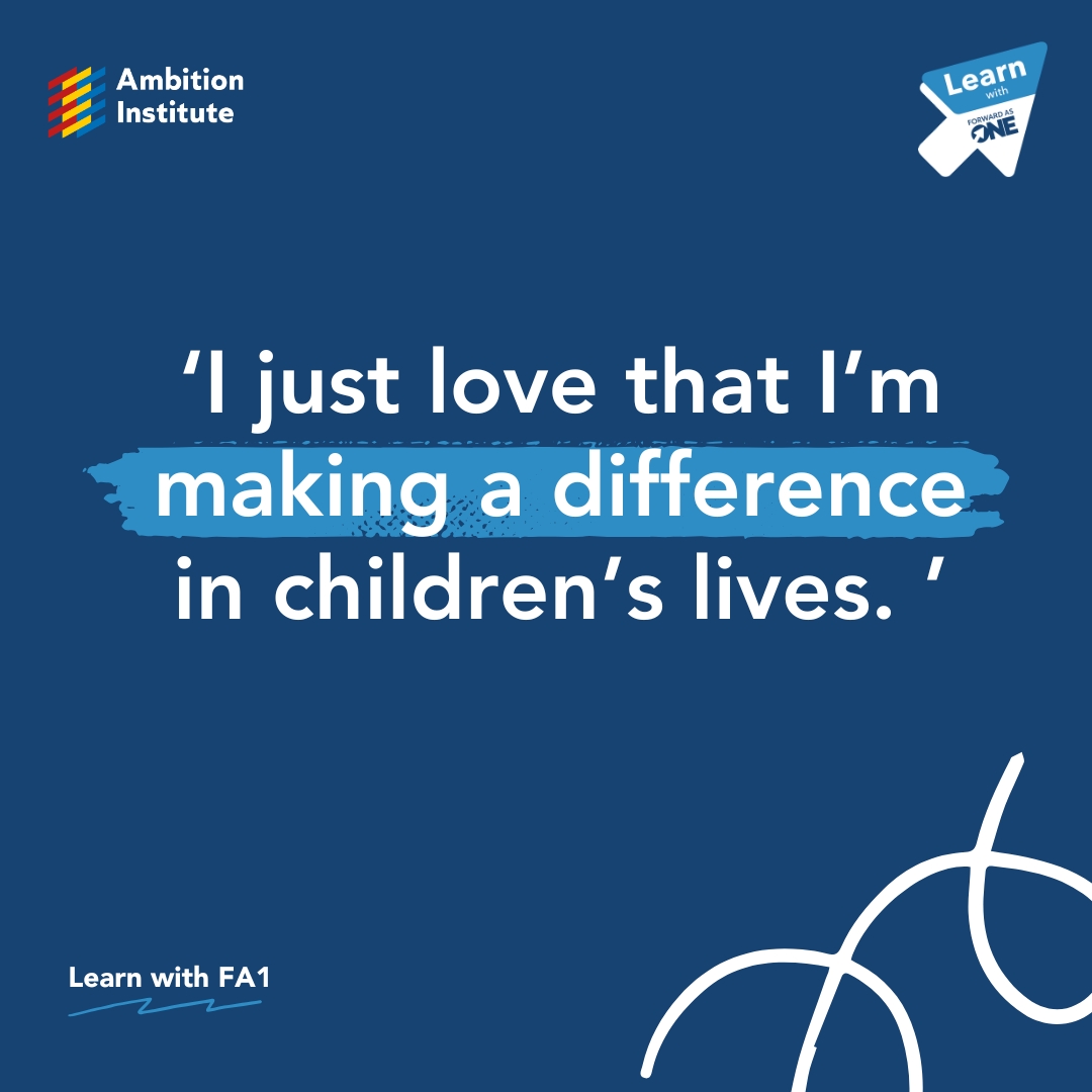 Whether you're beginning your teaching career with an ITT course, enhancing your skills through the ECF, or seeking to improve your leadership abilities through an NPQ, it's reassuring to know that we are all working towards the same shared goal: improving the lives of children.