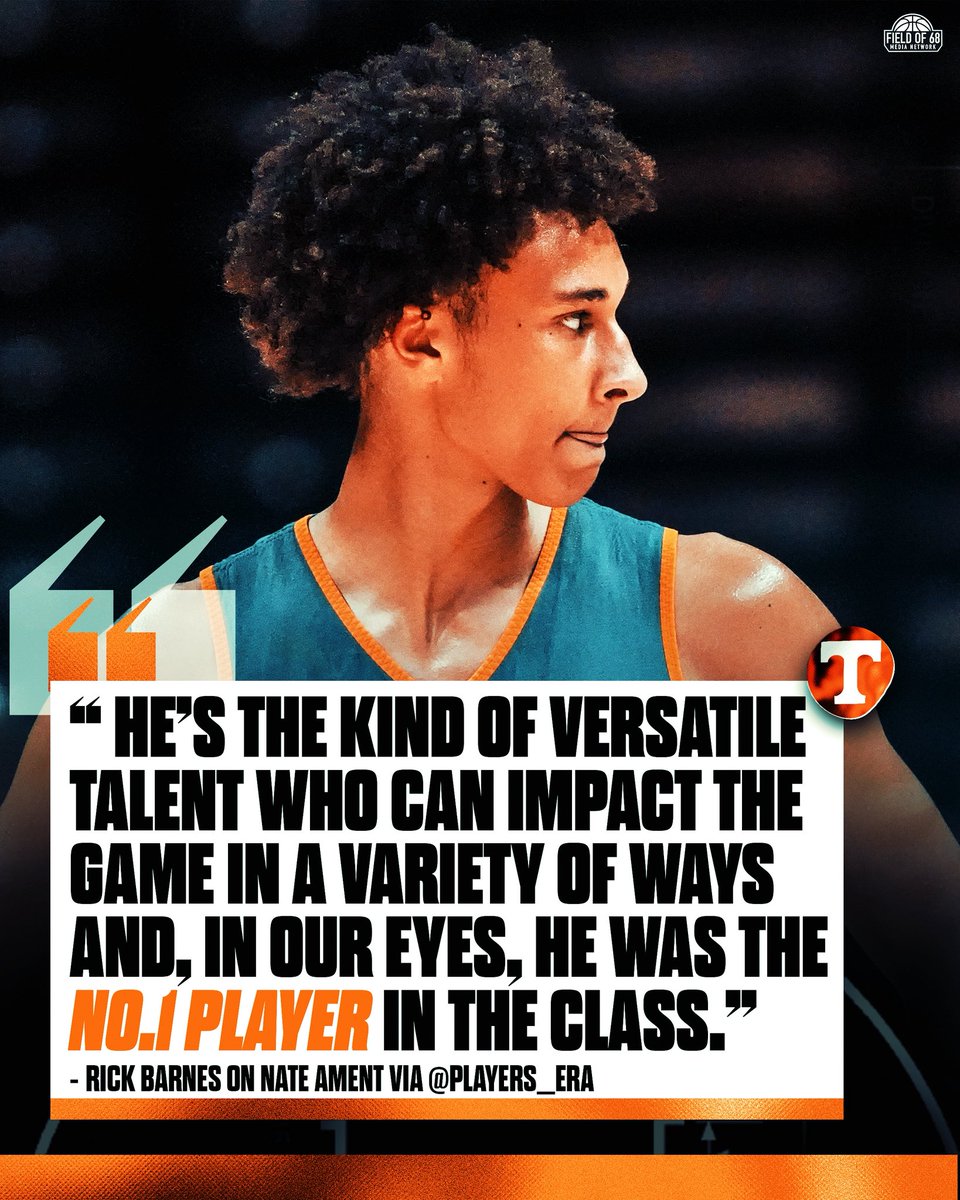 Rick Barnes is all in on Nate Ament 🔥
Tennessee believes they landed the best player in the country.

“No. 1 player in the class,” says Barnes. 👀