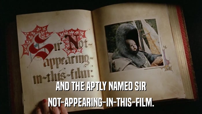 Les Monty Python l'avaient prédit pour Perceval