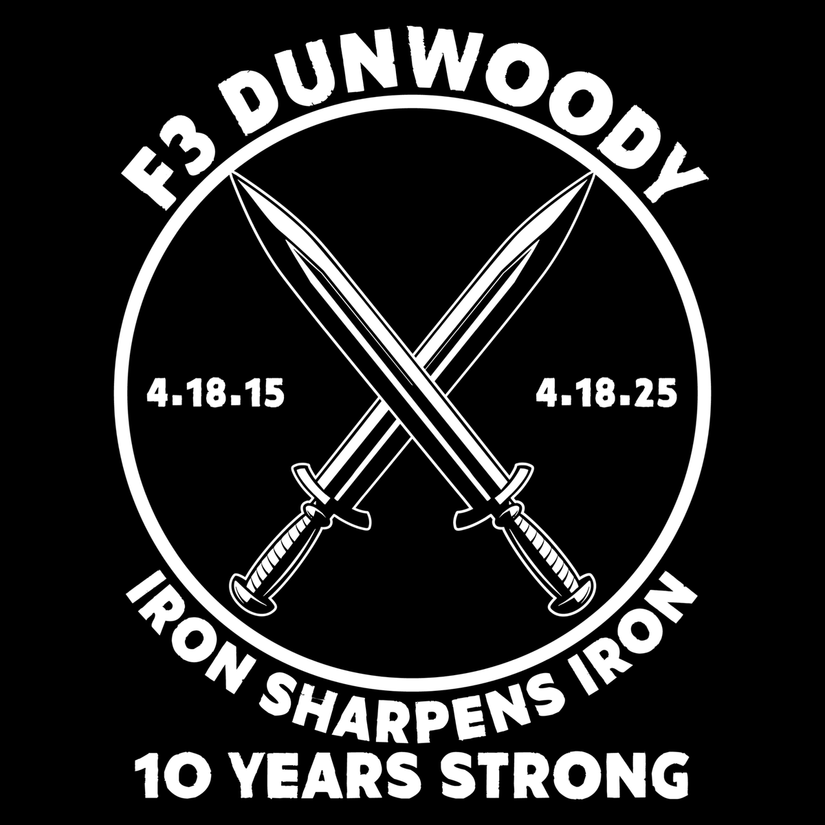 Another #f3logosbysnickers hot off the presses!! Check out @f3_dunwoody celebrating 10 years !! Get one at f3gear.com/collections/ac… #logos #mudgear #gearME #F3counts #f3gear <a href="/F3Nation/">F3</a>