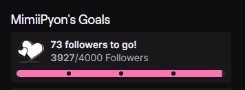 I have a Very Special Announcement once we hit 4K on Twitch ♥️💐✨