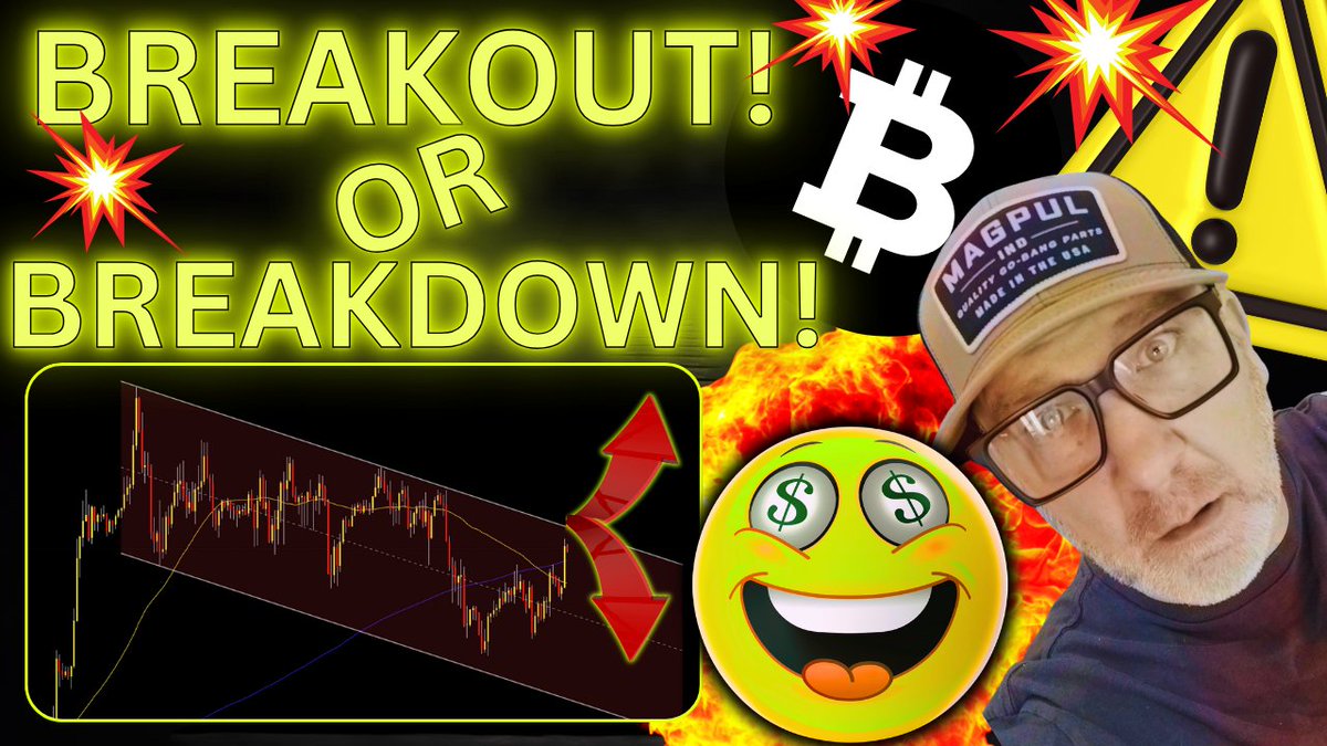 MASSIVE MOVE COMING FOR #BITCOIN TRADERS ⚠️⚠️https://t.co/zguCX5ptzM⚠️⚠️  WHICH WAY WILL IT GO!?