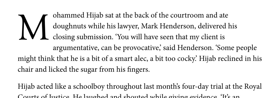 Max Jeffery (@maxjeffery_) on Twitter photo I spent four days watching The Spectator and Douglas Murray vs Mohammed Hijab in court
<a href="/spectator/">The Spectator</a> <a href="/DouglasKMurray/">Douglas Murray</a>
For this week’s magazine, I wrote about what happened in the courtroom: spectator.co.uk/article/inside… I spent four days watching The Spectator and Douglas Murray vs Mohammed Hijab in court
<a href="/spectator/">The Spectator</a> <a href="/DouglasKMurray/">Douglas Murray</a>
For this week’s magazine, I wrote about what happened in the courtroom: spectator.co.uk/article/inside…