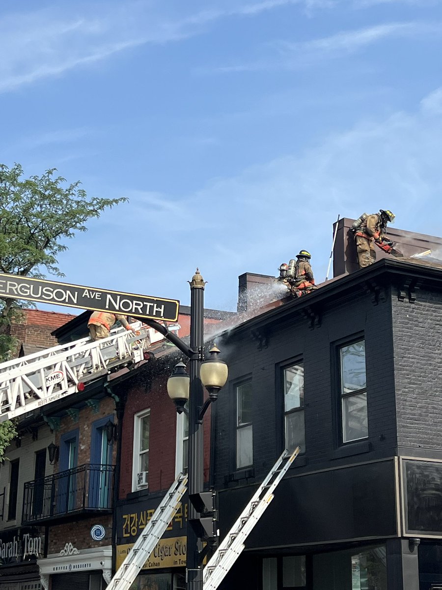 Our crews are active on a multiple alarm structure fire at 245 King Street E. All occupants self evacuated. Crews will be on scene for some time.