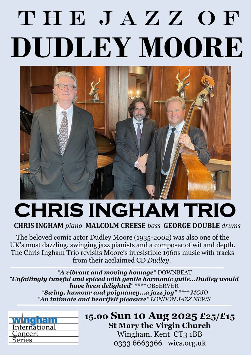 This Sunday afternoon, in beautiful Wingham, Kent. ticketsource.co.uk/wingham-intern…