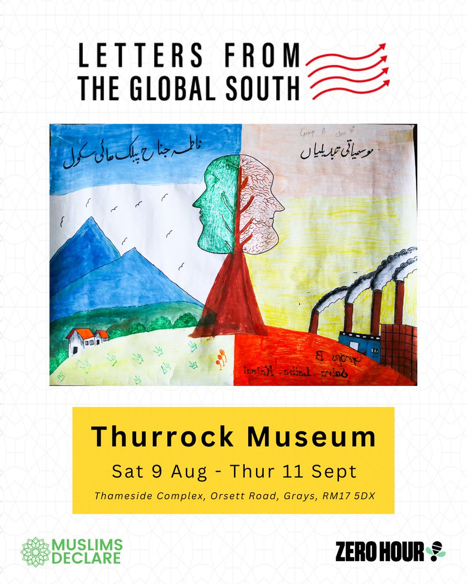 🌍 Letters from the Global South exhibition is heading to <a href="/ThurrockMuseum/">ThurrockMuseum</a>!

🗓️ Sat 9—Thur 11 Sept

👉 Be sure to check out the other exhibitions:

⭐️ “From Here to Zero”—a look at Thurrock's history towards becoming a net zero borough.
⭐️ “Home:Zero”—an immersive installation.