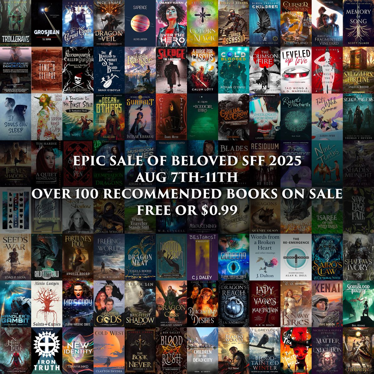 C. J. Daley 👻 BestGhost Out Now (@cjdscurrentread) on Twitter photo The EPIC SALE OF BELOVED SFF is live. It features over 100 beloved SFF books including BestGhost!
"A tight, immersive, spooky ghost story. " ~Alan K. Dell
🔗⬇️
Be sure to check out <a href="/DB_Rook/">DB Rook</a> <a href="/SnapeNick/">Nick Snape - Author</a> <a href="/AndyPeloquin/">Andy Peloquin</a> <a href="/adrianmgibson/">ADRIAN M. GIBSON 🍄💙 SPFBO X 2nd Place</a> <a href="/DarbyHarn/">Darby Harn UPDATES ONLY</a> <a href="/Kadenloveauthor/">Kaden Love</a> <a href="/williamjadams3/">Bill Adams - Willow Wraith Press</a> The EPIC SALE OF BELOVED SFF is live. It features over 100 beloved SFF books including BestGhost!
"A tight, immersive, spooky ghost story. " ~Alan K. Dell
🔗⬇️
Be sure to check out <a href="/DB_Rook/">DB Rook</a> <a href="/SnapeNick/">Nick Snape - Author</a> <a href="/AndyPeloquin/">Andy Peloquin</a> <a href="/adrianmgibson/">ADRIAN M. GIBSON 🍄💙 SPFBO X 2nd Place</a> <a href="/DarbyHarn/">Darby Harn UPDATES ONLY</a> <a href="/Kadenloveauthor/">Kaden Love</a> <a href="/williamjadams3/">Bill Adams - Willow Wraith Press</a>