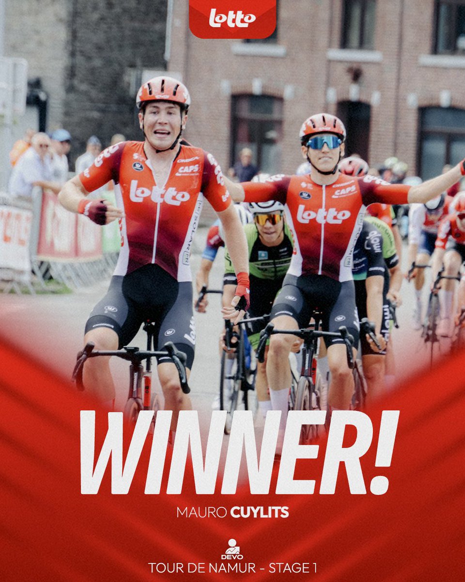 Another strong performance by Mauro Cuylits who claims the victory in stage 1 of Tour de Namur🥇🏆
Victor Van de Putte finishes in 2nd place! 👏🏼💪🏼