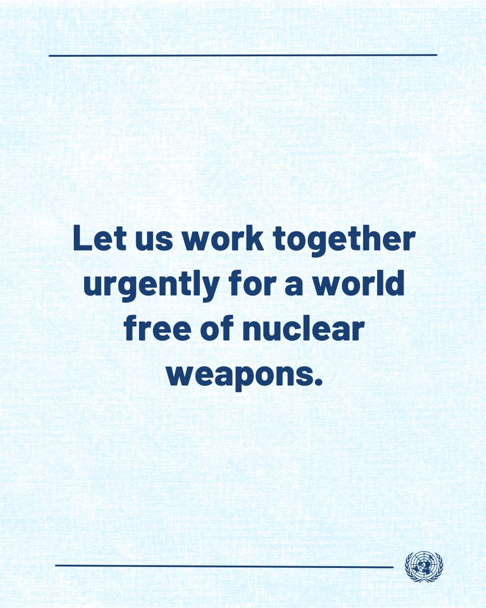 80 years since Nagasaki was devastated by an atomic bomb, we remember the tens of thousands who perished in an instant.

Today, the shadow of nuclear weapons looms once again.

Remembering the catastrophic past must move us to build a peaceful today &amp; tomorrow. Let's work