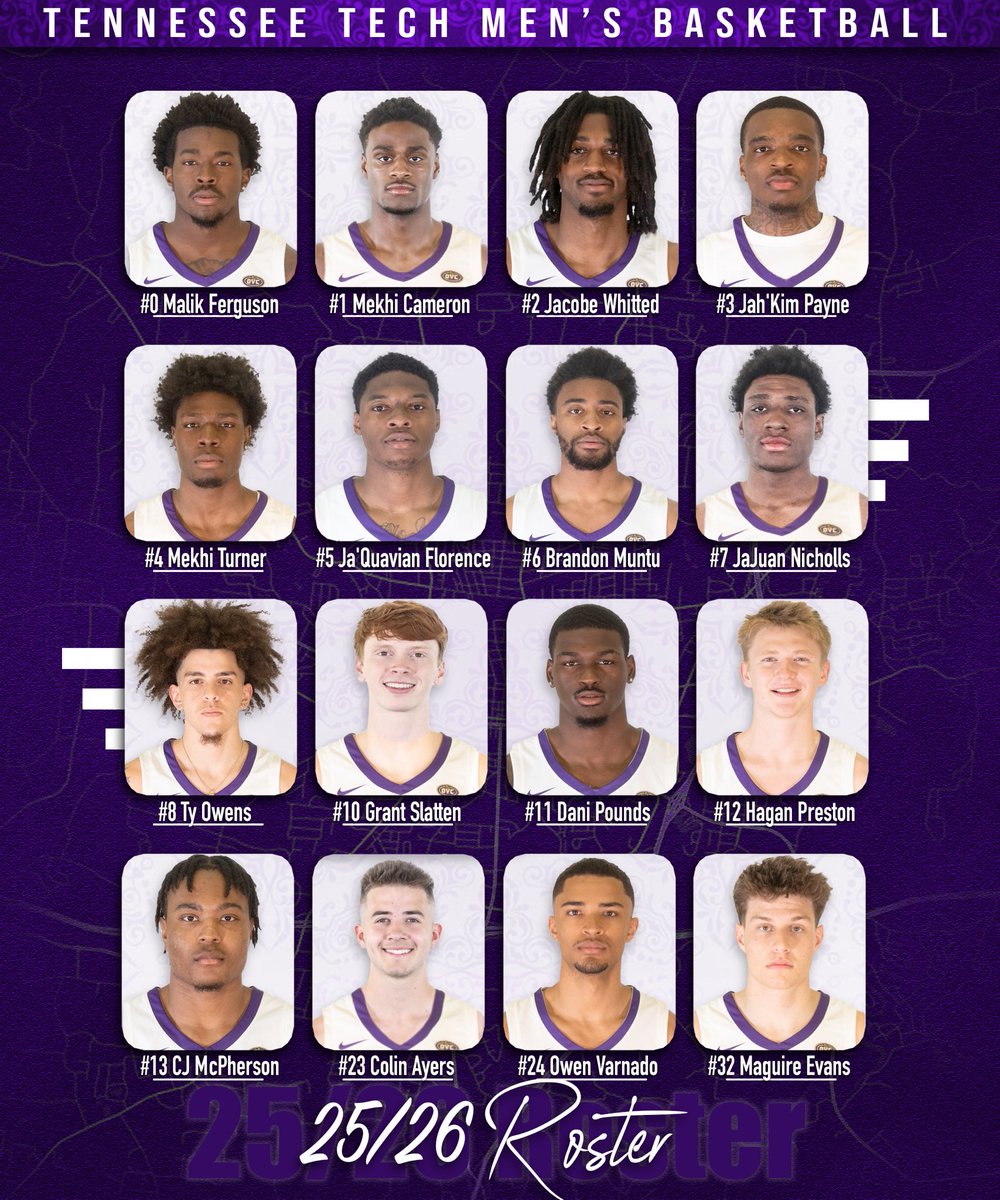 𝗧𝗵𝗲 𝗦𝗾𝘂𝗮𝗱 | 𝟮𝟱/𝟮𝟲 🟨🟪

ttusports.com/sports/mbkb/20…