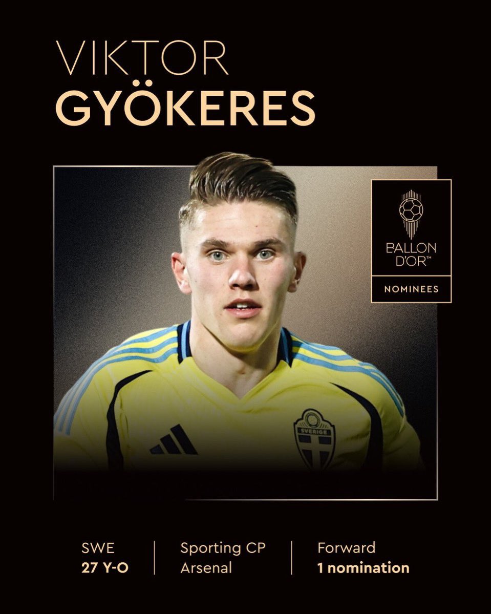 🚨 OFFICIEL ! VIKTOR GYOKERES FAIT PARTIE DES 30 NOMMÉS AU BALLON D'OR !!! 🇸🇪💎

( 📸 <a href="/ballondor/">Ballon d'Or</a> )