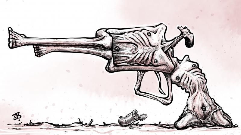 Cartoon Movement (@cartoonmovement) on Twitter photo Jordan cartoonist <a href="/EmadHajjaj/">Emad Hajjaj Cartoons</a> has created some harrowing visuals about the hunger in Gaza. More of his work: buff.ly/iARu4aQ
#hunger #Gaza Jordan cartoonist <a href="/EmadHajjaj/">Emad Hajjaj Cartoons</a> has created some harrowing visuals about the hunger in Gaza. More of his work: buff.ly/iARu4aQ
#hunger #Gaza