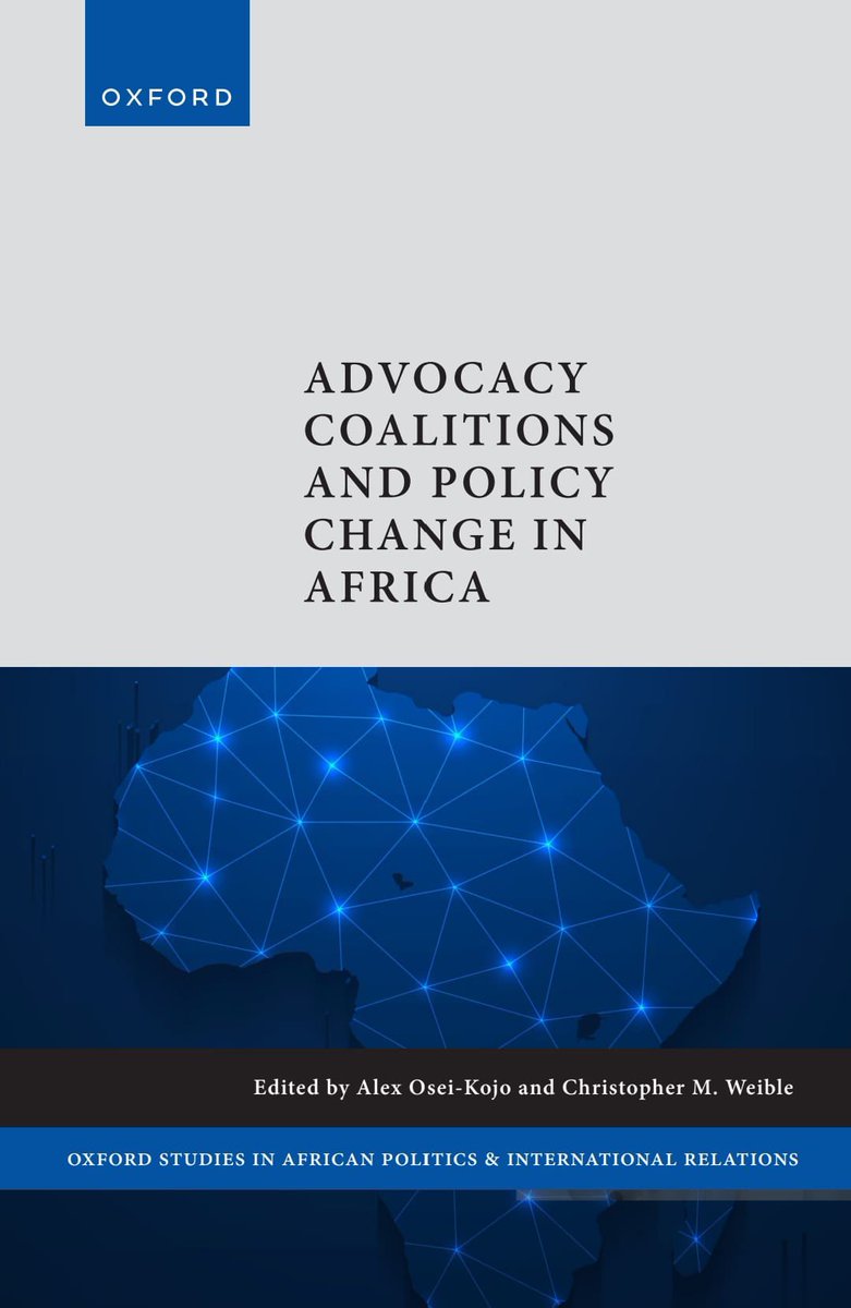 Mark Eghan, PhD (@dr_eghan) on Twitter photo 📘 Advocacy Coalitions and Policy Change in Africa, co-edited by my good friend Dr. Alex Osei-Kojo <a href="/oseikojo_alex/">Alex Osei-Kojo, Ph.D.</a>. A must-read for those shaping policy ecosystems on the continent.
For #executives and #policymakers in the field of Development, this is a strategic guide to 📘 Advocacy Coalitions and Policy Change in Africa, co-edited by my good friend Dr. Alex Osei-Kojo <a href="/oseikojo_alex/">Alex Osei-Kojo, Ph.D.</a>. A must-read for those shaping policy ecosystems on the continent.
For #executives and #policymakers in the field of Development, this is a strategic guide to