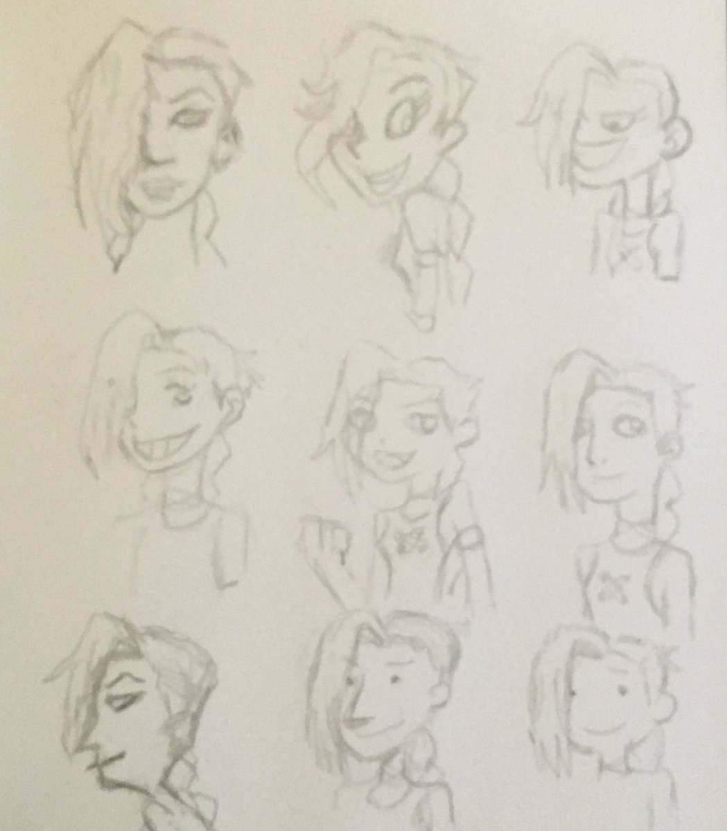 littlelady19881's tweet image. Jinx in different styles. #styleswap #arcane #netflix #jinx #doodles #crossover