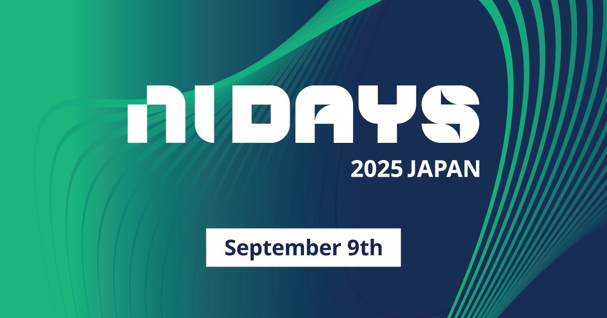 Big news—#NIDays is making its way back to Japan! 🇯🇵 Get ready for a day full of live demos of the latest NI technologies, expert-led sessions, special guest speakers, and events for LabVIEW users. We can't wait to see you there! Register: bit.ly/4lhY16S