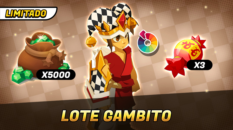 ♟️ ¡El lote Gambito está de regreso en la tienda!

🛍️ Contiene:
🎩 Un conjunto de apariencia Gambito
🍬 3 Shigekax de Melón
💎 5000 gultinas 

¡Aprovéchalo hasta el martes 12 de agosto a las 08:00 (Hora Francia)! ⏳