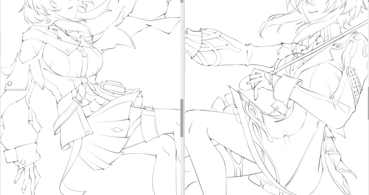 ชุดใหม่ก็เห็นไม่ชัด....🤔
#HonkaiStarRail 
#March7th 
#evernight