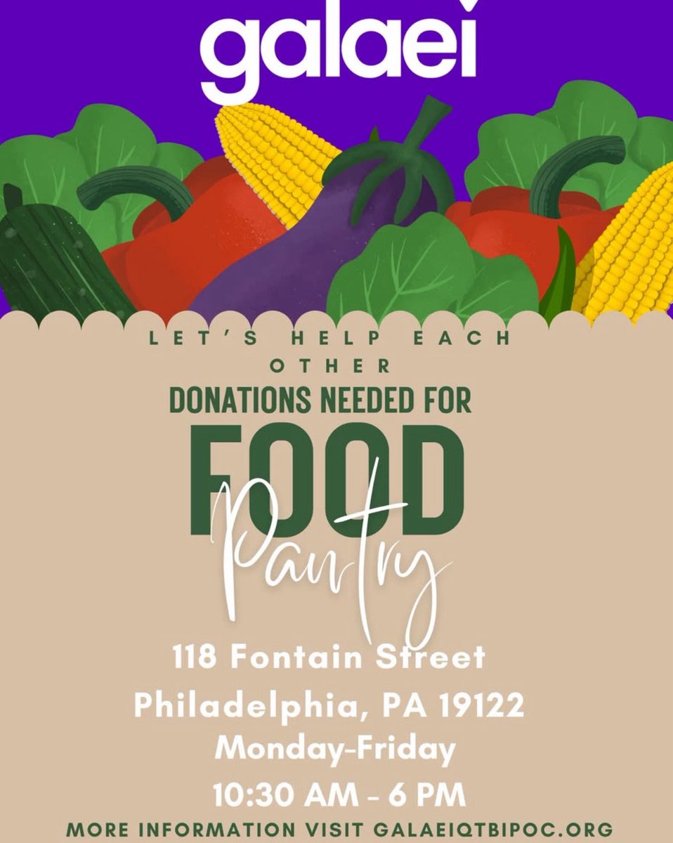 A few things I have going on with work at <a href="/galaeiphilly/">GALAEI</a>! If you can’t support or donate, share with your networks. We have very little staff but we are working to prepare to provide ample service in the fall! Info is on flyers!