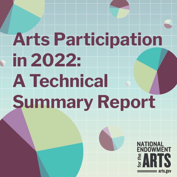 NEAarts's tweet image. Want to understand more about arts participation in the U.S.? Today the NEA published two new reports examining different historical data about U.S. adults’ engagement with the arts. Learn more: bit.ly/45yazCp