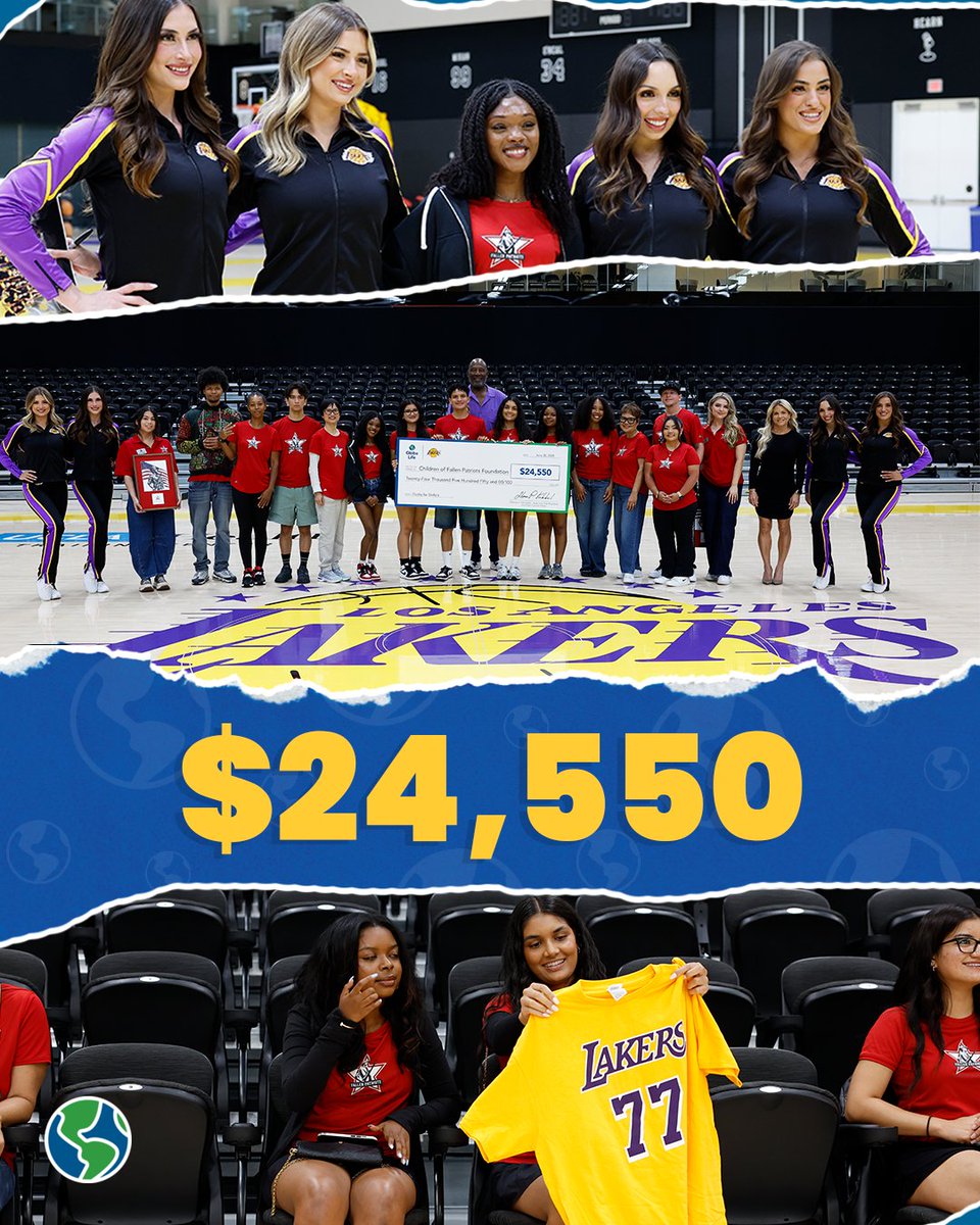 Globe Life is proud to partner with the LA Lakers organization to support the Children of Fallen Patriots Foundation's mission to provide college scholarships and educational counseling to military children who have lost a parent in the line of duty #MakeTomorrowBetter