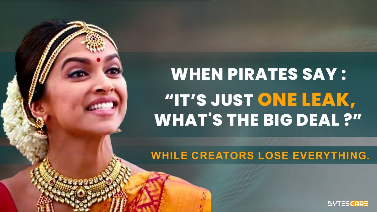 bytescare's tweet photo. When a pirate uploads a movie and says, It’s just one leak, what's the big deal ? 😮
#bytescare #piracy #bollywoodactress #meme #copyrightissues #bollywood #DeepikaPadukone #memecoin #Memes #Saiyaara #War2 https://t.co/jEKvlF6nZZ