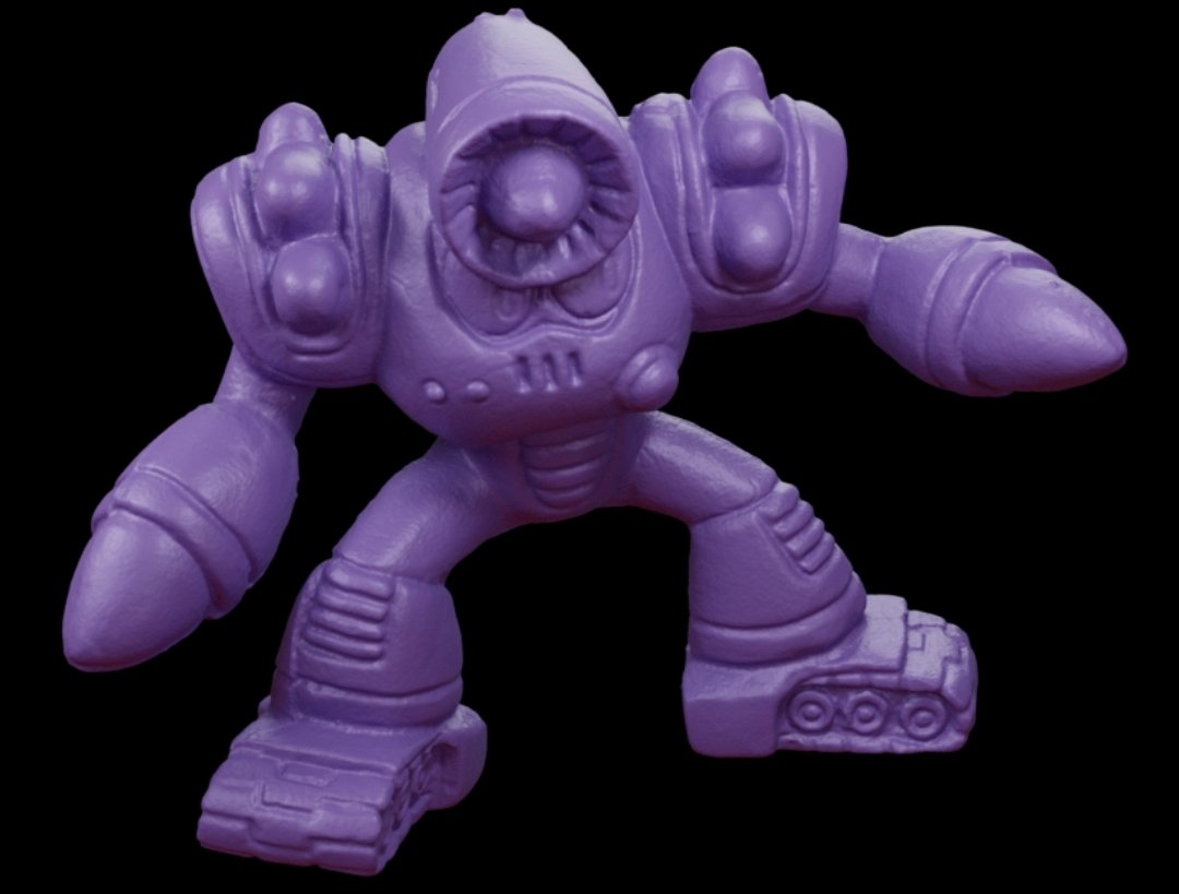 Someone asked me for more scans of Mega Man robot masters, so I bought a large set of them! Your 3D scanned keshi today is Napalm Man from Mega Man 5!

Download the stl model: archive.org/details/keshiC…