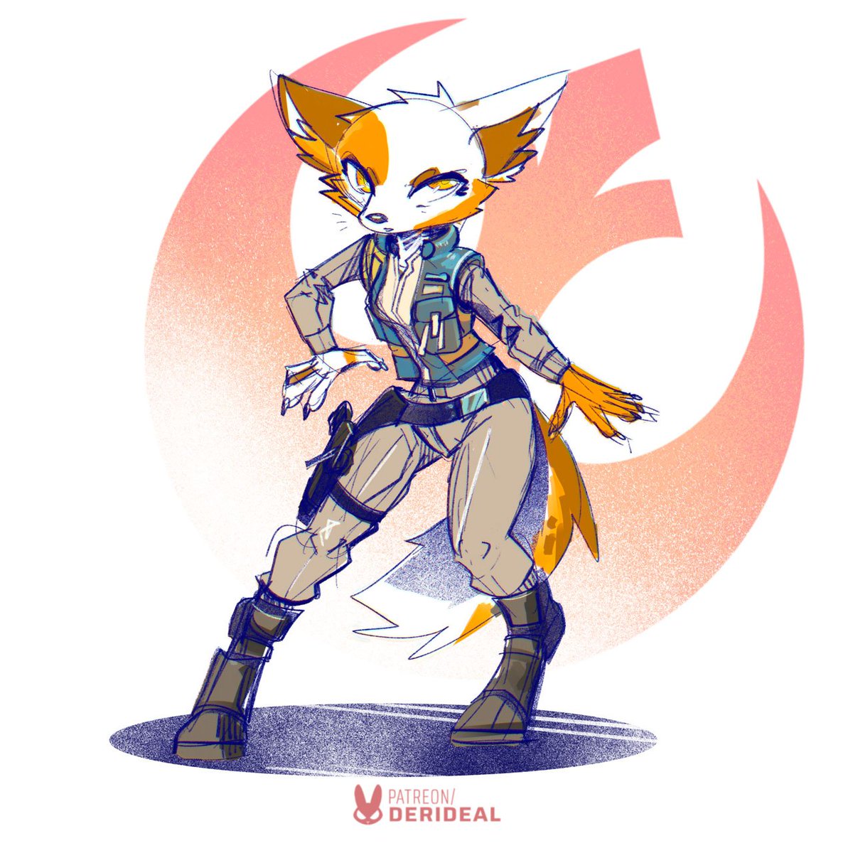 Nasha cosplaying as Andor (comm ✏️)