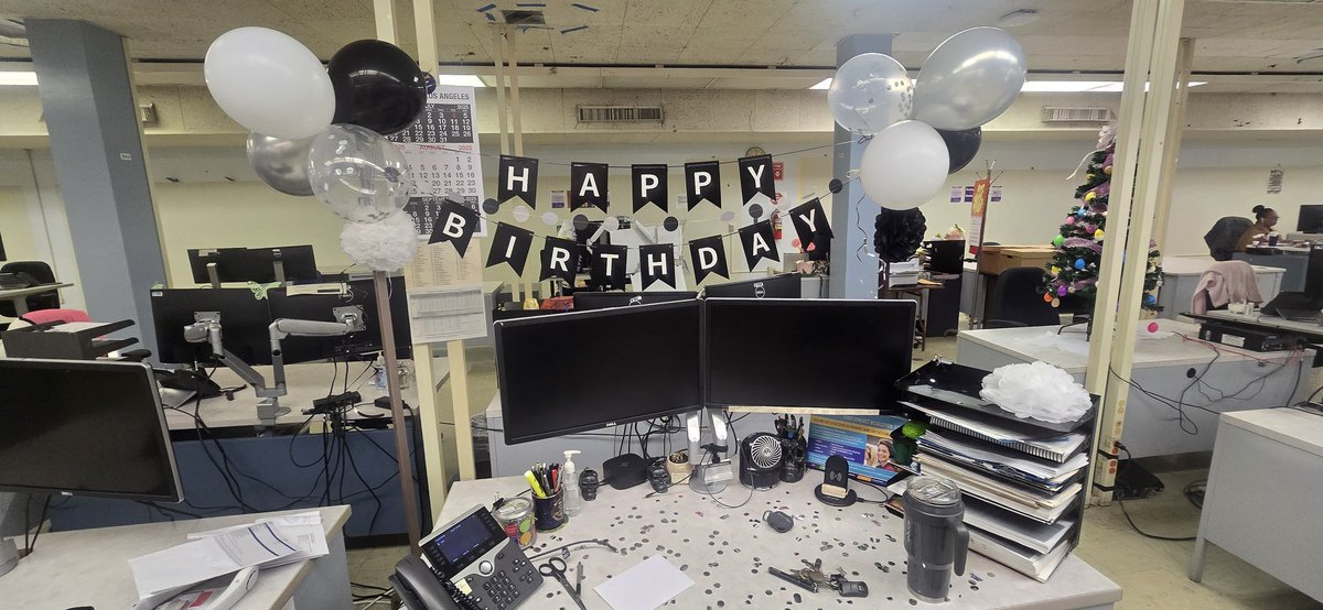 My wonderful coworkers decorated my desk